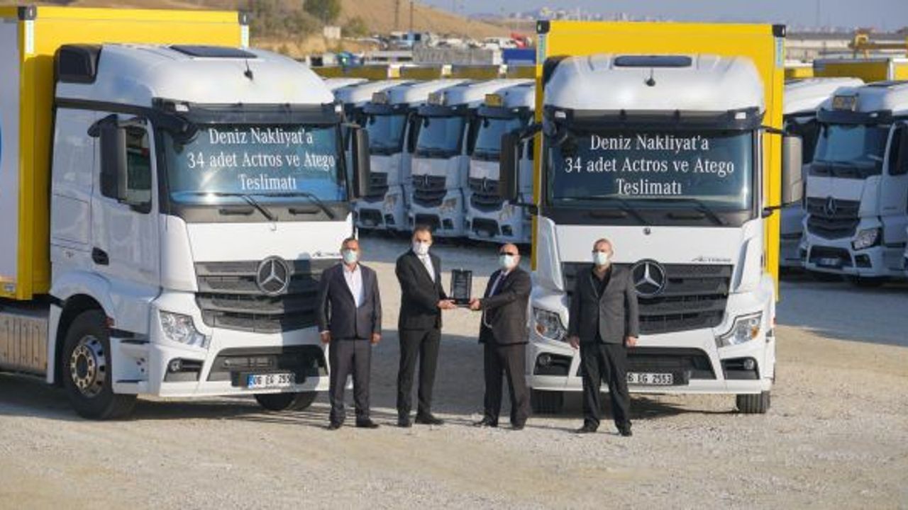 Deniz Nakliyat Mercedes Actros ve Atego’dan oluşan 34 yeni aracı filosuna kattı