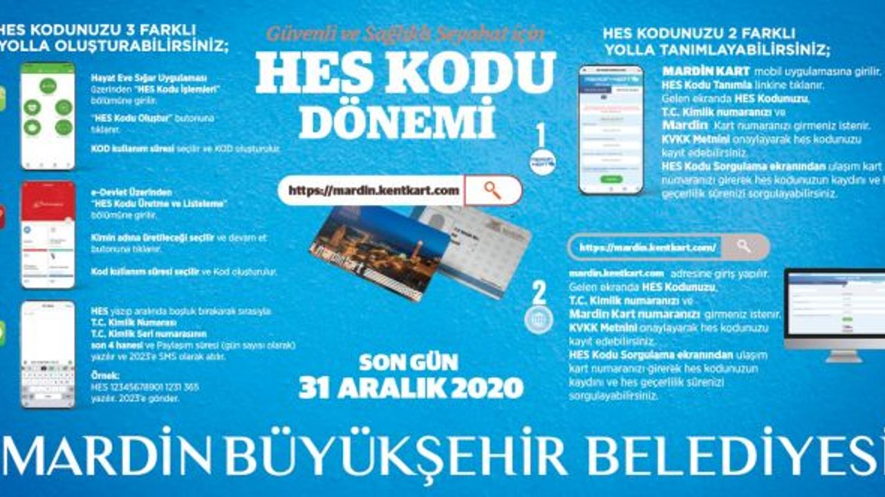HES Kodu Tanımlanmasında son tarih 31 Aralı