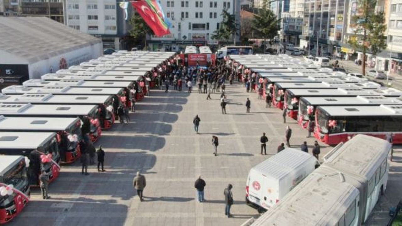 24 milyon TL’ye mal olan 33 otobüs seferlere başladı