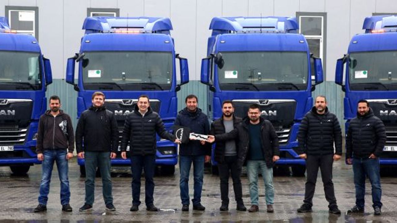 Bolu, Düzce, Kaynaşlı lojistik merkezinde MAN rüzgarı esti