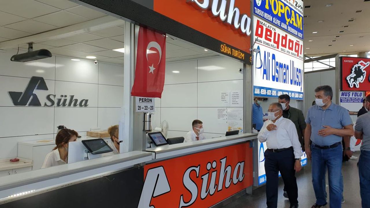 Başkan Büyükkılıç terminal esnafını ziyaret etti