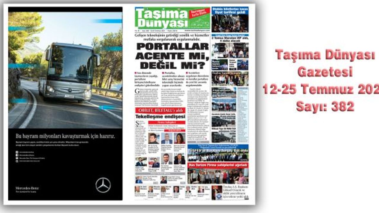 Taşıma Dünyası Gazetesi 12-25 Temmuz 2021 Sayısını PDF Formatından Okuyabilirsiniz