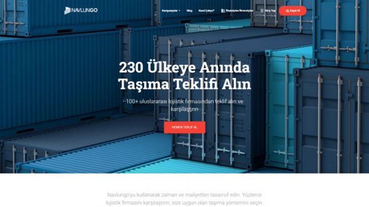 Türkiye’nin ilk dijital lojistik firması Navlungo; lojistik, gümrük ve kargo sorunlarına profesyonel çözümler sunuyor.