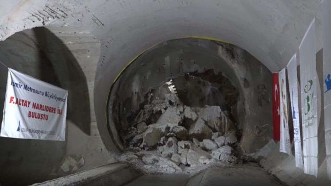 Narlıdere Metrosu’nda 14,5 kilometrelik tünel inşaatı tamamlandı