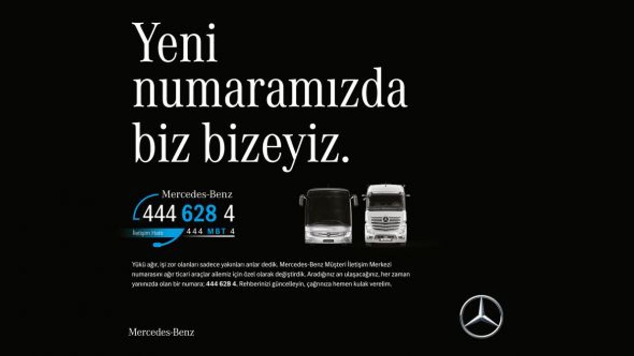 Mercedes-Benz Türk Müşteri İletişim Merkezi yeni numarasıyla hizmette