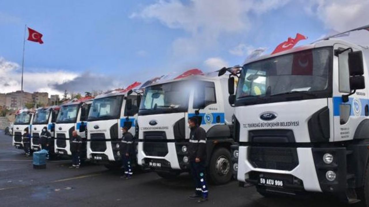 Tekirdağ Büyükşehir Belediyesi 11 adet Ford kamyon aldı