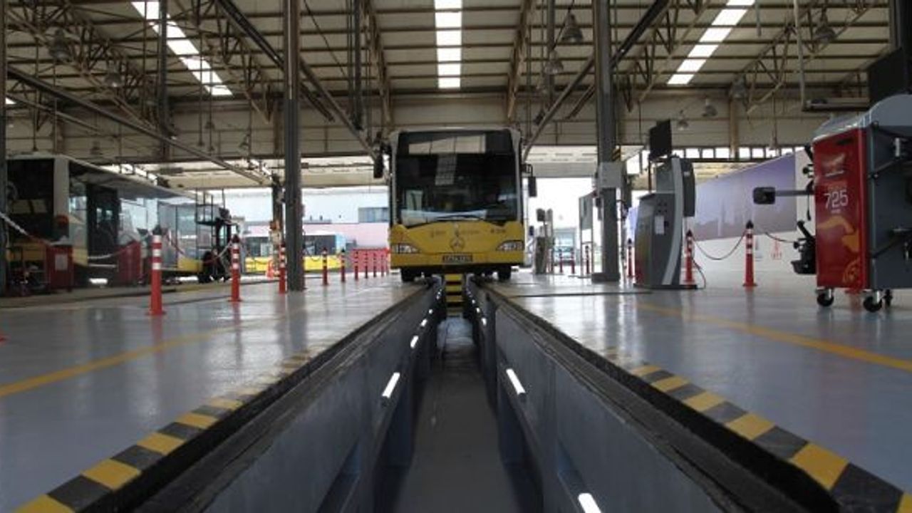 İETT’ye bağlı 10 garajda muayene istasyonu kuruldu