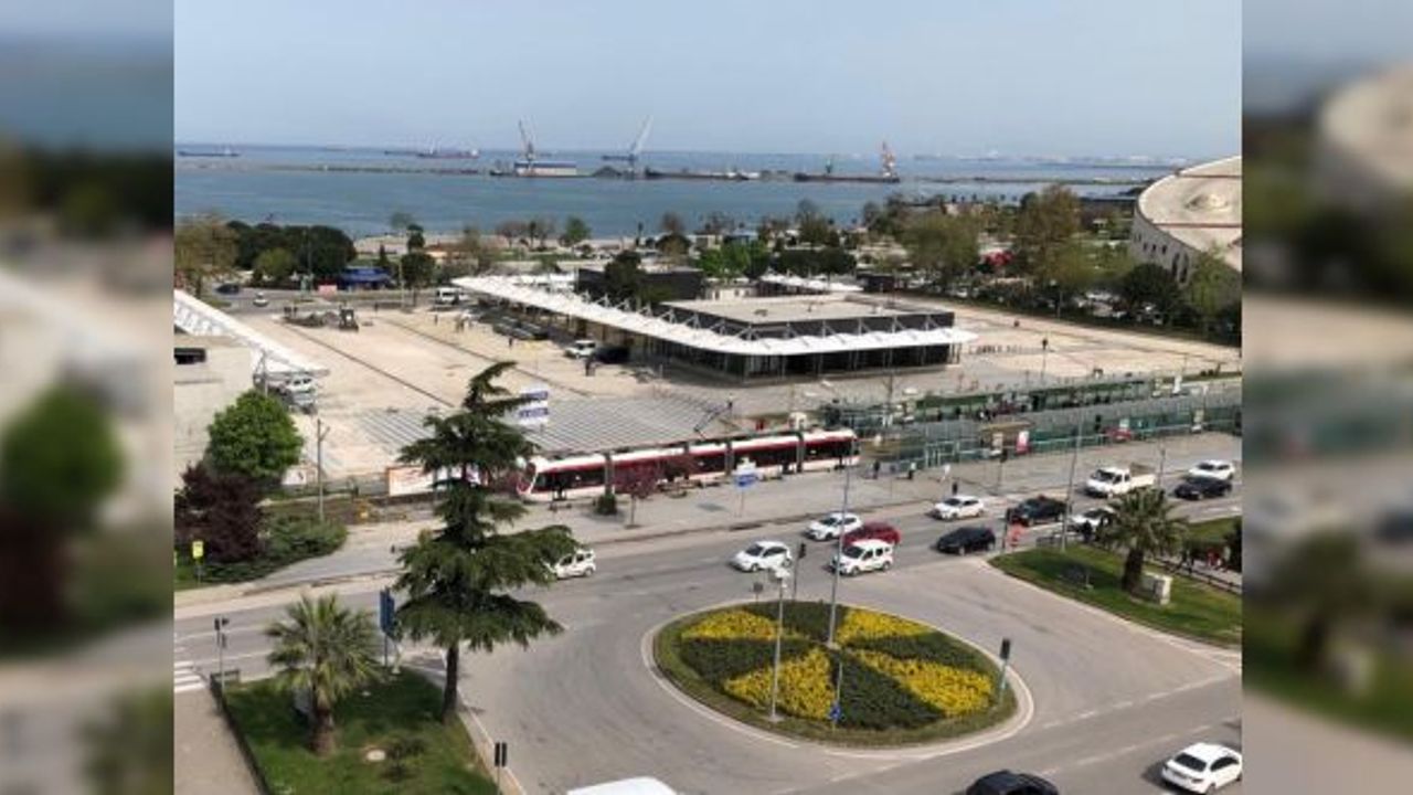 Samsun'da İlçe Toplu Ulaşım Transfer Merkezi inşaatı sürüyor
