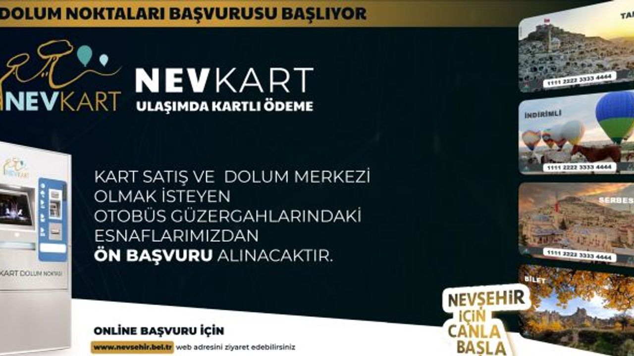 Nevşehir’de Ağustos ayında özel halk otobüslerinde kartlı sisteme geçiliyor