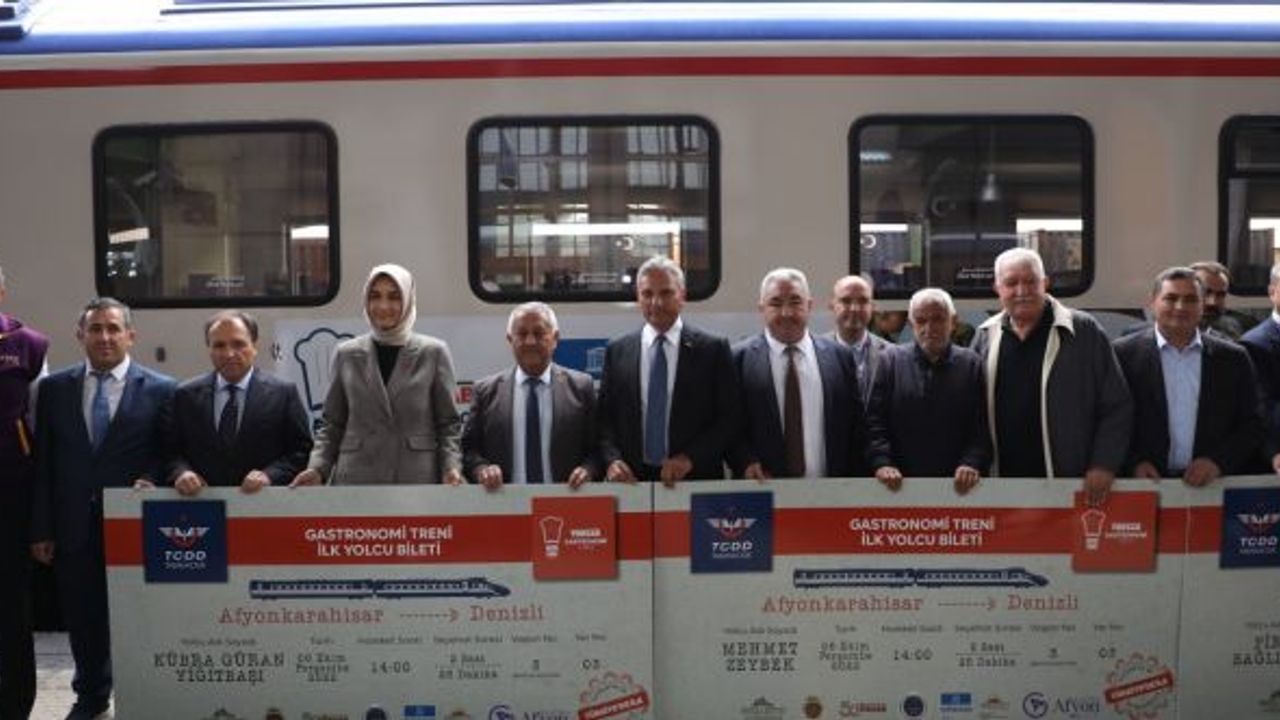 TÜRSAB Gastronomi Treni ile yerel lezzet yolculuğu Afyonkarahisar'dan başladı