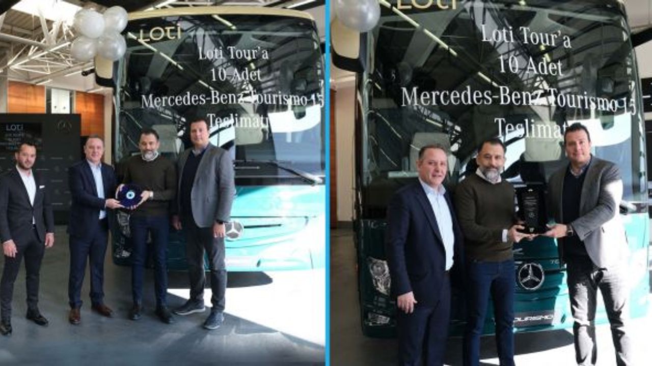 Mercedes-Benz Türk, 10 adet Mercedes-Benz Tourismo 15’i LOTİ’ye törenle teslim etti