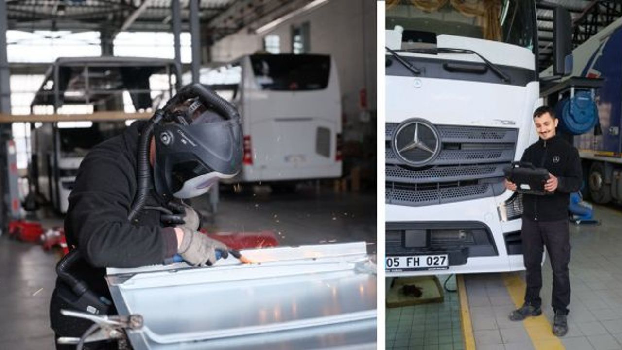 Mercedes-Benz Türk yetkili servislerinde hızlı kaporta boya ve bakım onarım hizmeti sunuyor