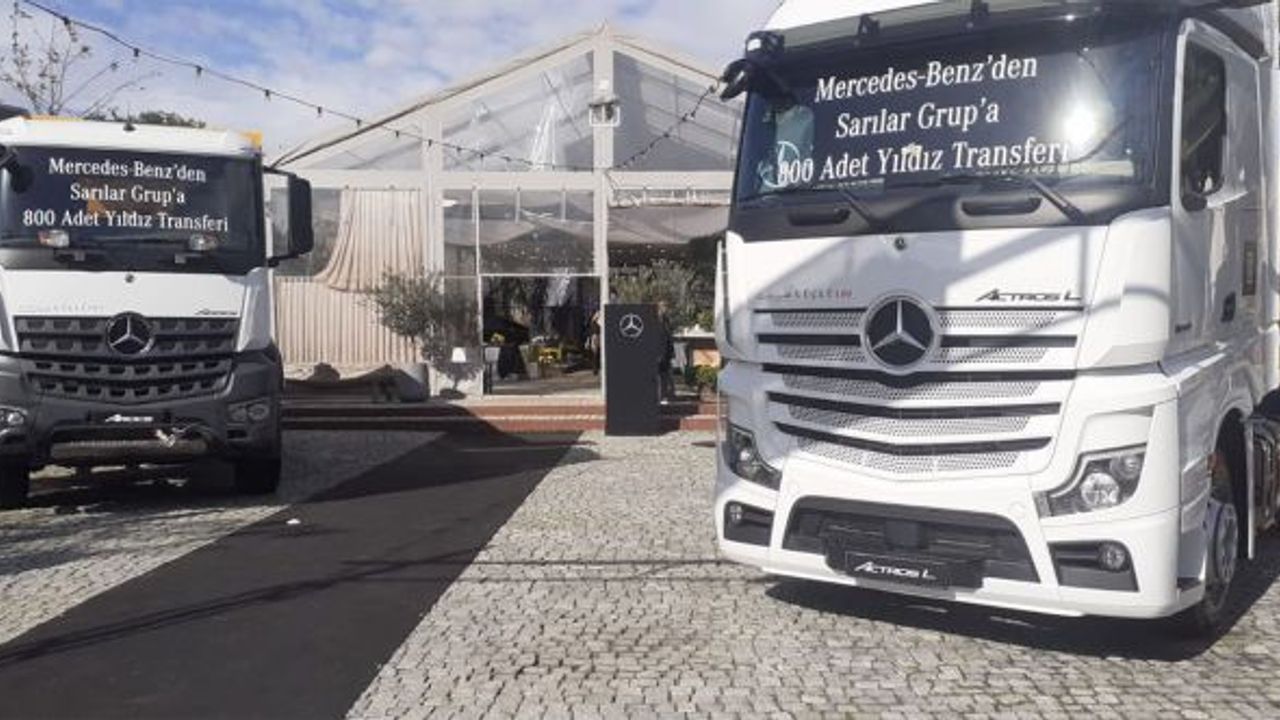 Mercedes-Benz Kamyon, Sarılar Grup'a 800 kamyon teslimatı gerçekleştiriyor