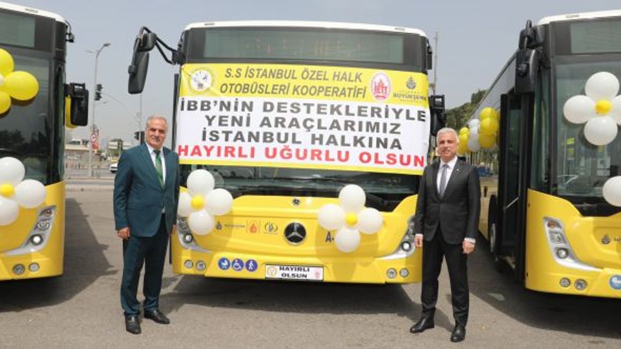 İstanbul Özel Halk Otobüsleri Kooperatifi 12 yeni otobüsü hizmete sundu