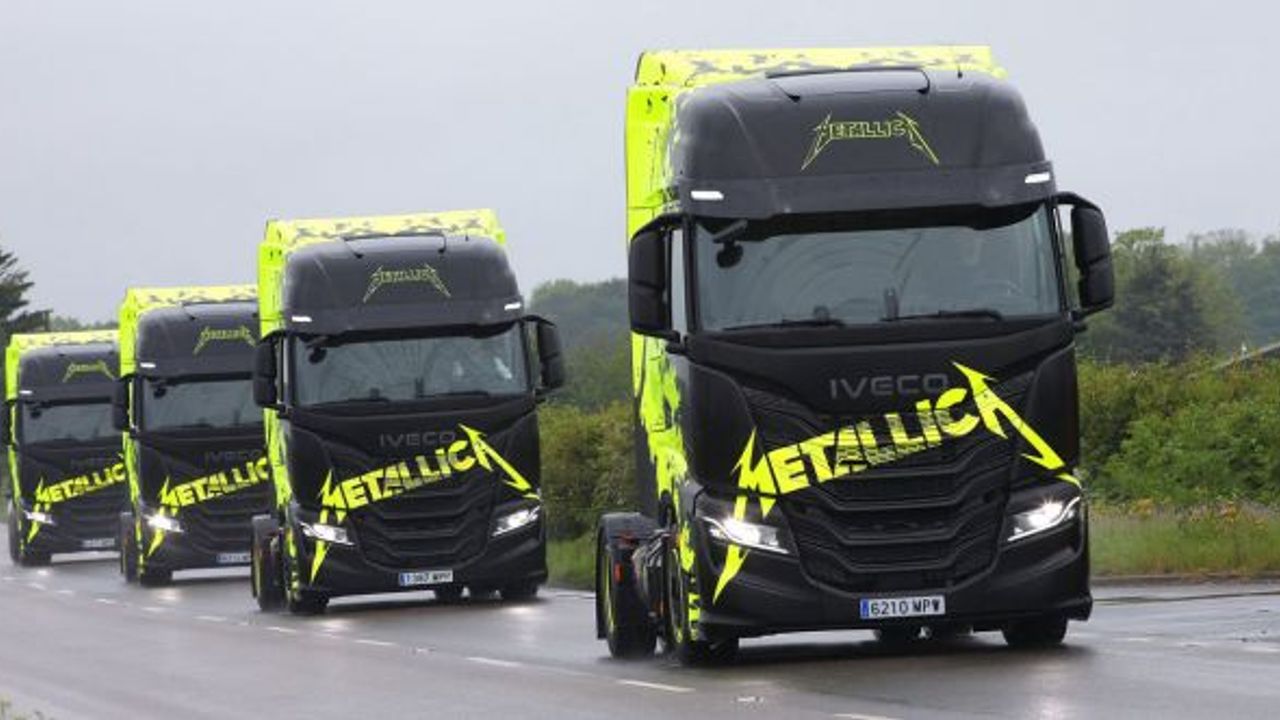 Metallica M72 Dünya Turu, IVECO’nun çoklu enerji filosu ile start veriyor