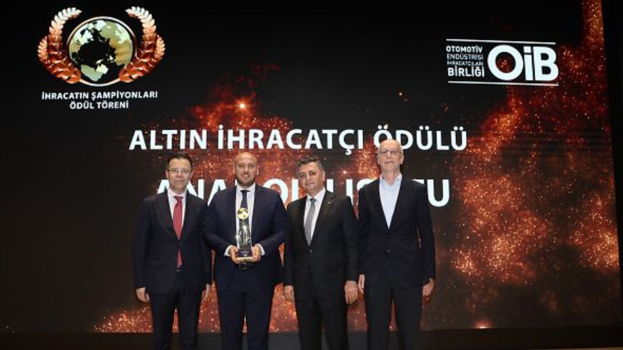 Anadolu Isuzu altın kategorisinde “İhracat Başarı Ödülü”nün sahibi oldu