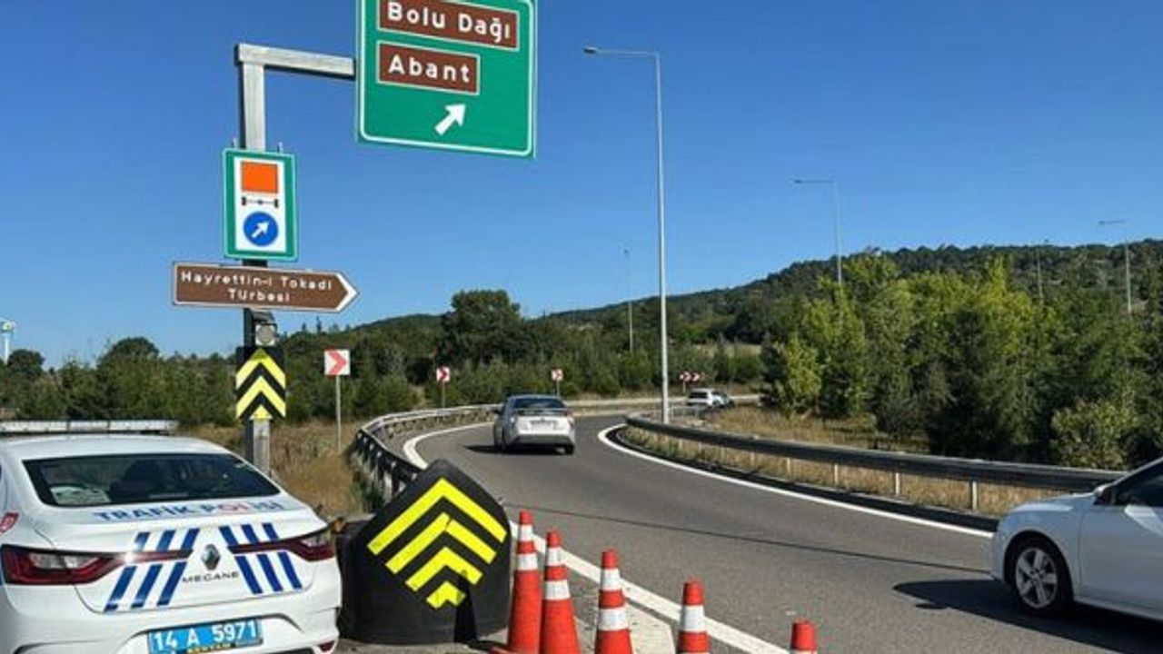 Bolu Dağı geçişi İstanbul istikameti 19 Eylül’e kadar trafiğe kapatıldı