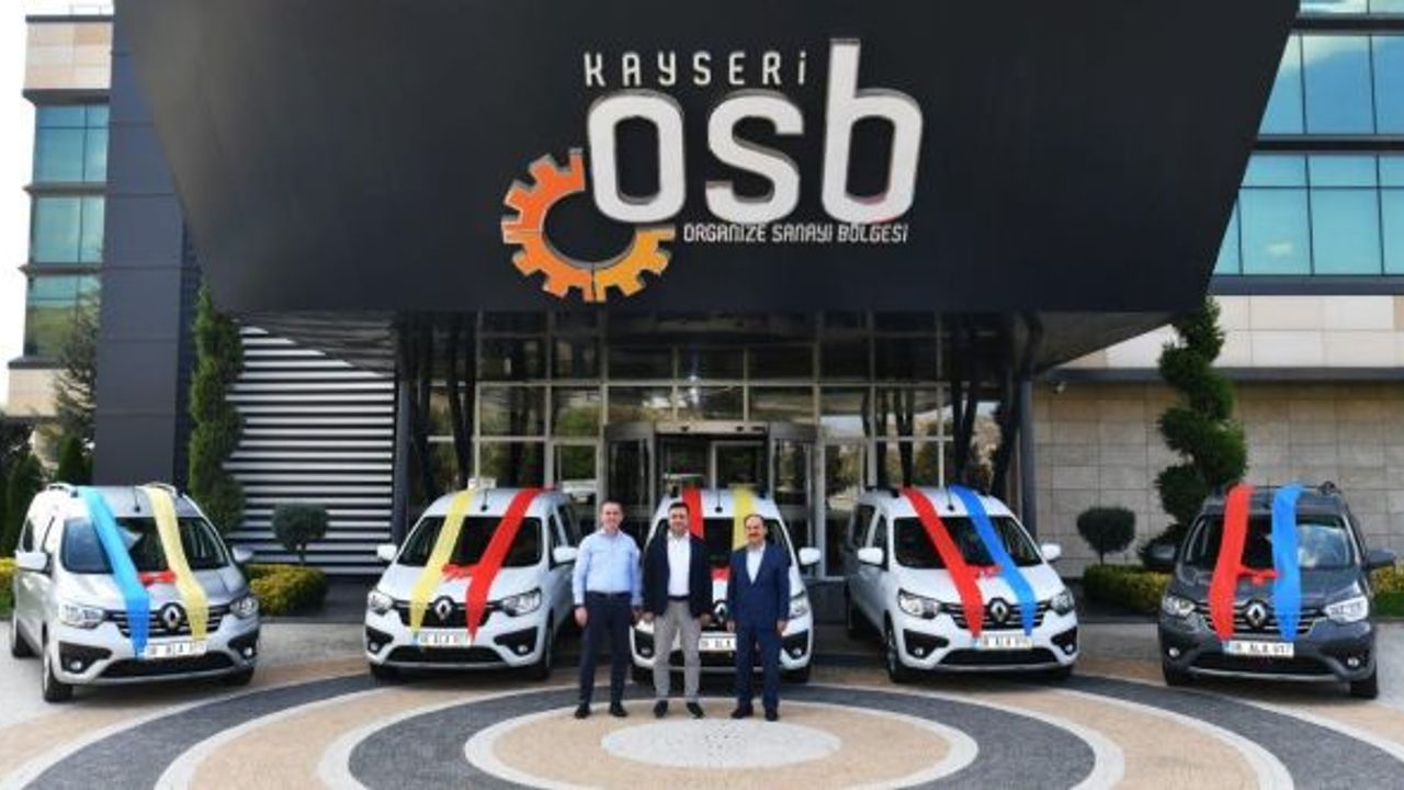 Kayseri OSB araç filosuna 5 yeni hizmet aracı eklendi