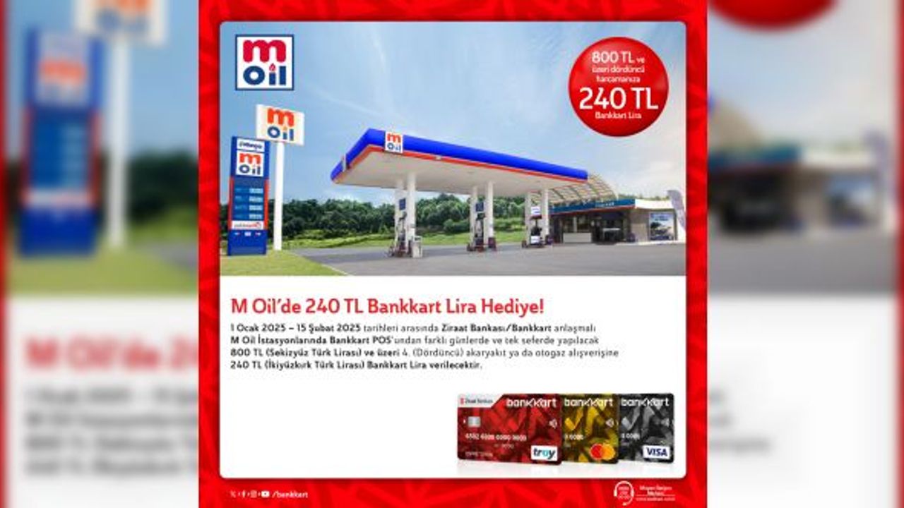 M Oil, Ziraat Bankası iş birliğiyle yeni bir kampanya düzenliyor
