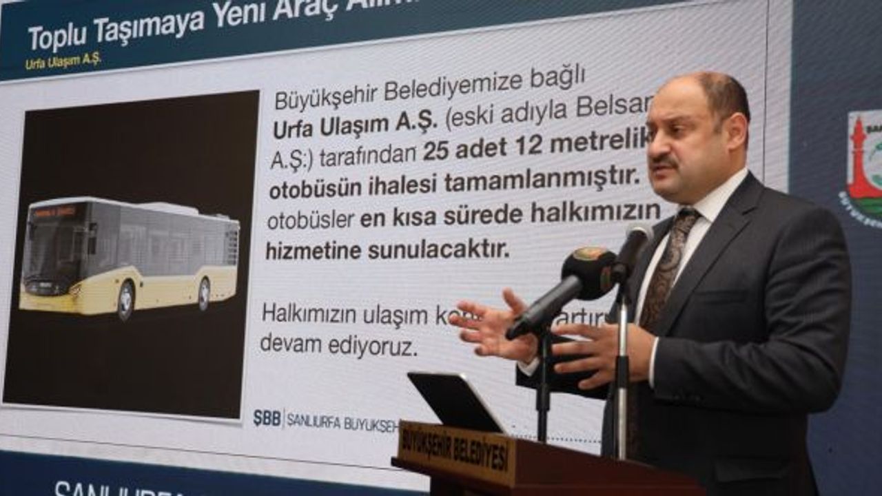 Şanlıurfa Büyükşehir Belediyesi 25 otobüs alacak