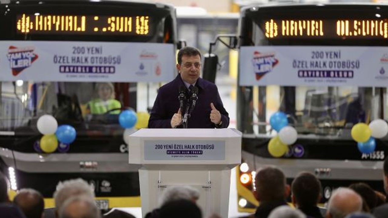 İBB, 200 Yeni Özel Halk Otobüsünü Hizmete Aldı
