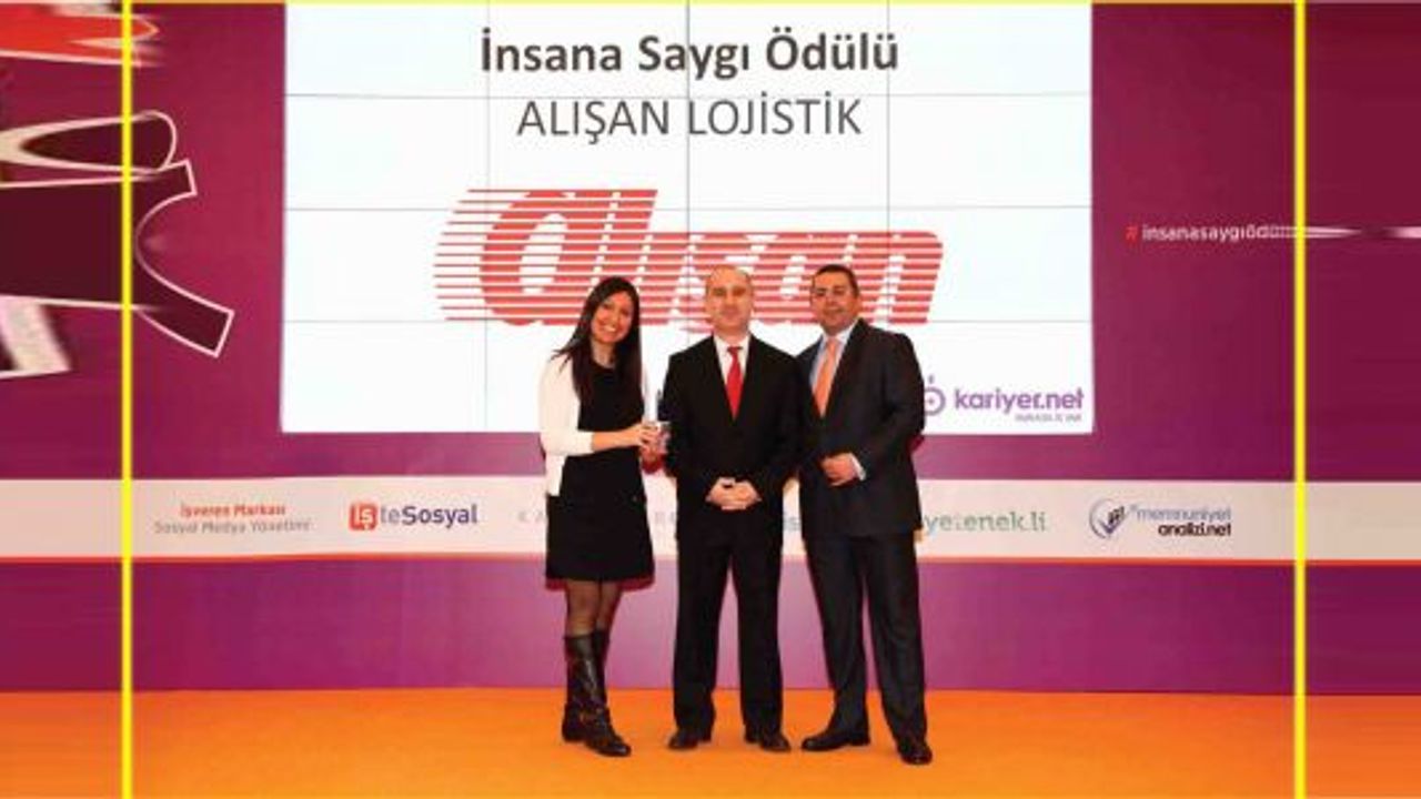 Alışan Lojistik'e insana saygı ödülü