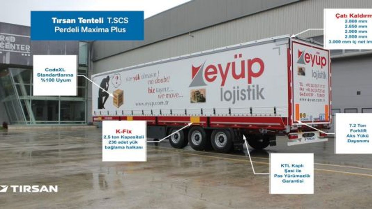 Eyüp Lojistik 165 Tırsan Treyler aldı, 85 daha alacak