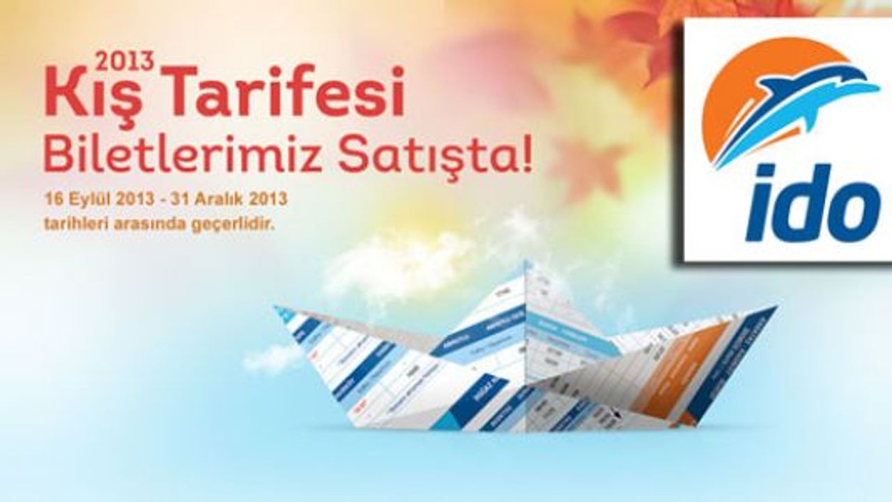 Kış tarifesini açıklayan İDO, 2013’ü rekorla tamamlamayı hedefliyor