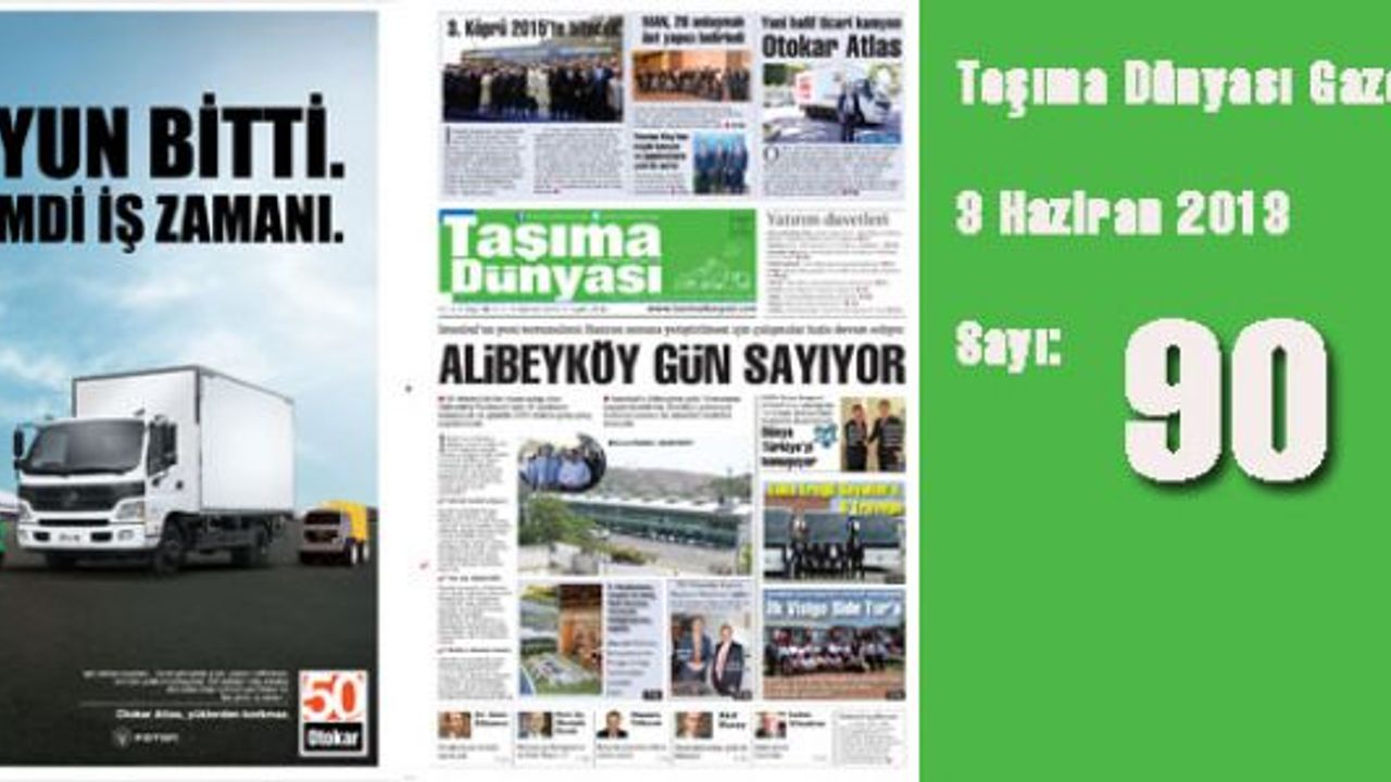 Taşıma Dünyası Gazetesi-90-sayı 3 Haziran 2013 piyasada