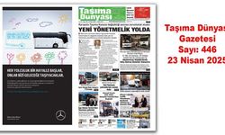 Taşıma Dünyası Gazetesi 23 Nisan 2025 tarihli 446. sayısını PDF Formatından Okuyabilirsiniz