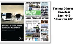 Taşıma Dünyası Gazetesi 05 Haziran 2025 tarihli 449. sayısını PDF Formatından Okuyabilirsiniz