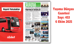 Taşıma Dünyası Gazetesi 6 Ekim 2025 tarihli 453. sayısını PDF Formatından Okuyabilirsiniz