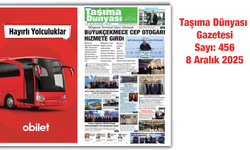 Taşıma Dünyası Gazetesi 8 Aralık 2025 tarihli 456. sayısını PDF Formatından Okuyabilirsiniz