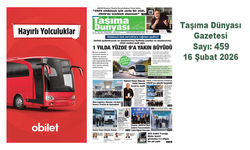 Taşıma Dünyası Gazetesi 16 Şubat 2026 tarihli 459. sayısını PDF Formatından Okuyabilirsiniz