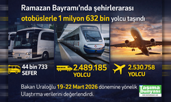 Ramazan Bayramı’nda şehirlerarası otobüslerle 1 milyon 632 bin yolcu taşındı
