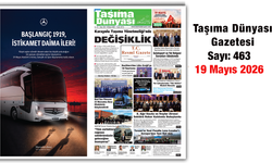 Taşıma Dünyası Gazetesi 19 Mayıs 2026 tarihli 463. sayısını PDF Formatından Okuyabilirsiniz