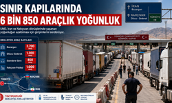 Sınır Kapılarında 6 Bin 850 Araçlık Yoğunluk