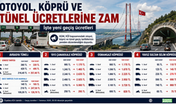 Otoyol, köprü ve tünel ücretlerine 1 Temmuz 2026 itibariyle zam yapıldı
