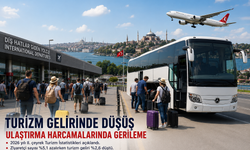 Turizm gelirinde düşüş, ulaştırma harcamalarında gerileme