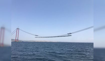 1915 Çanakkale Köprüsü'nde 87 tabliyeden 29’unun montajı tamamlandı