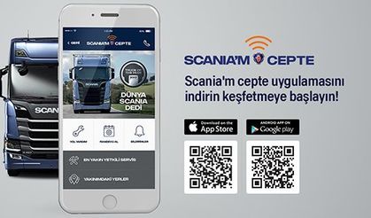 Artık her bilgi Scania’m cepte