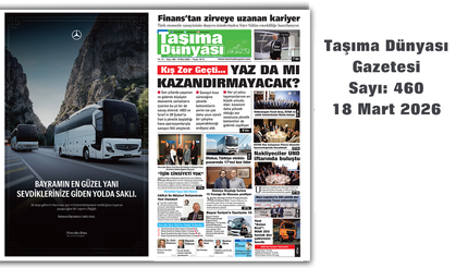 Taşıma Dünyası Gazetesi 18 Mart 2026 tarihli 460. sayısını PDF Formatından Okuyabilirsiniz