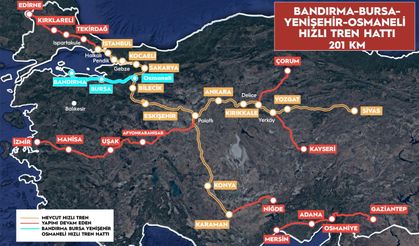 Yüksek Hızlı Tren ağına katılacak 12. il Bursa olacak
