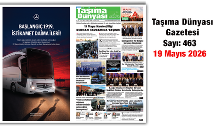 Taşıma Dünyası Gazetesi 19 Mayıs 2026 tarihli 463. sayısını PDF Formatından Okuyabilirsiniz