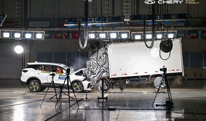 Chery TIGGO 7, kamyonla çarpışma testini başarıyla tamamladı