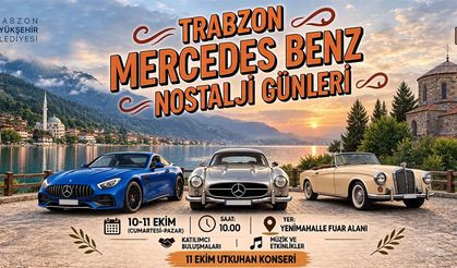Trabzon'da Mercedes-Benz ile nostalji günleri
