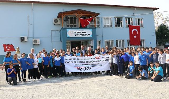 TREDER 1000 depremzede çocuğa giyim ve kırtasiye desteği sağladı