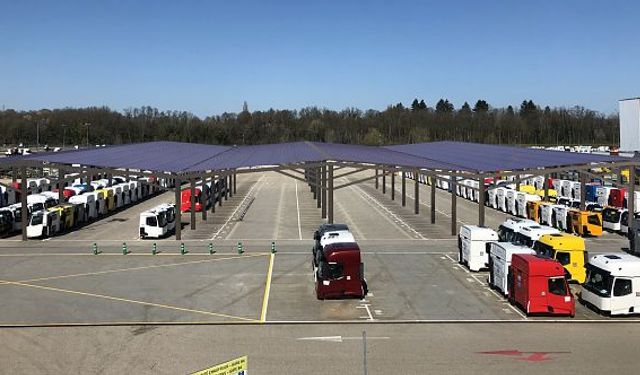 Bourg-en-Bresse'deki Renault Trucks tesisi, 17 hektarlık güneş enerjisiyle donatılıyor