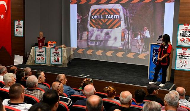 Okul servis şoförleri ve rehberlerine ilk yardım ve güvenli sürüş eğitimi