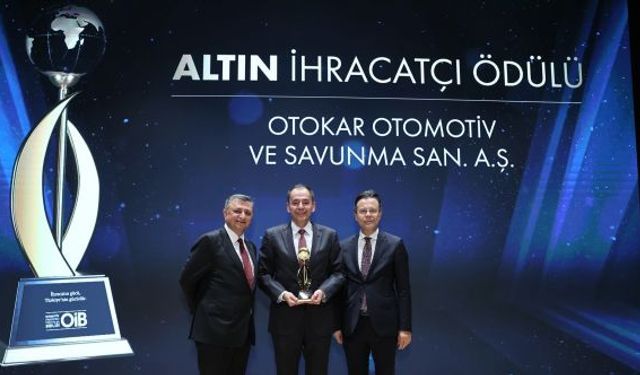 Otokar’a Altın İhracatçı Ödülü